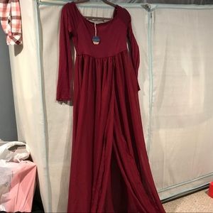 Pink blush brand new maternity shoot dress